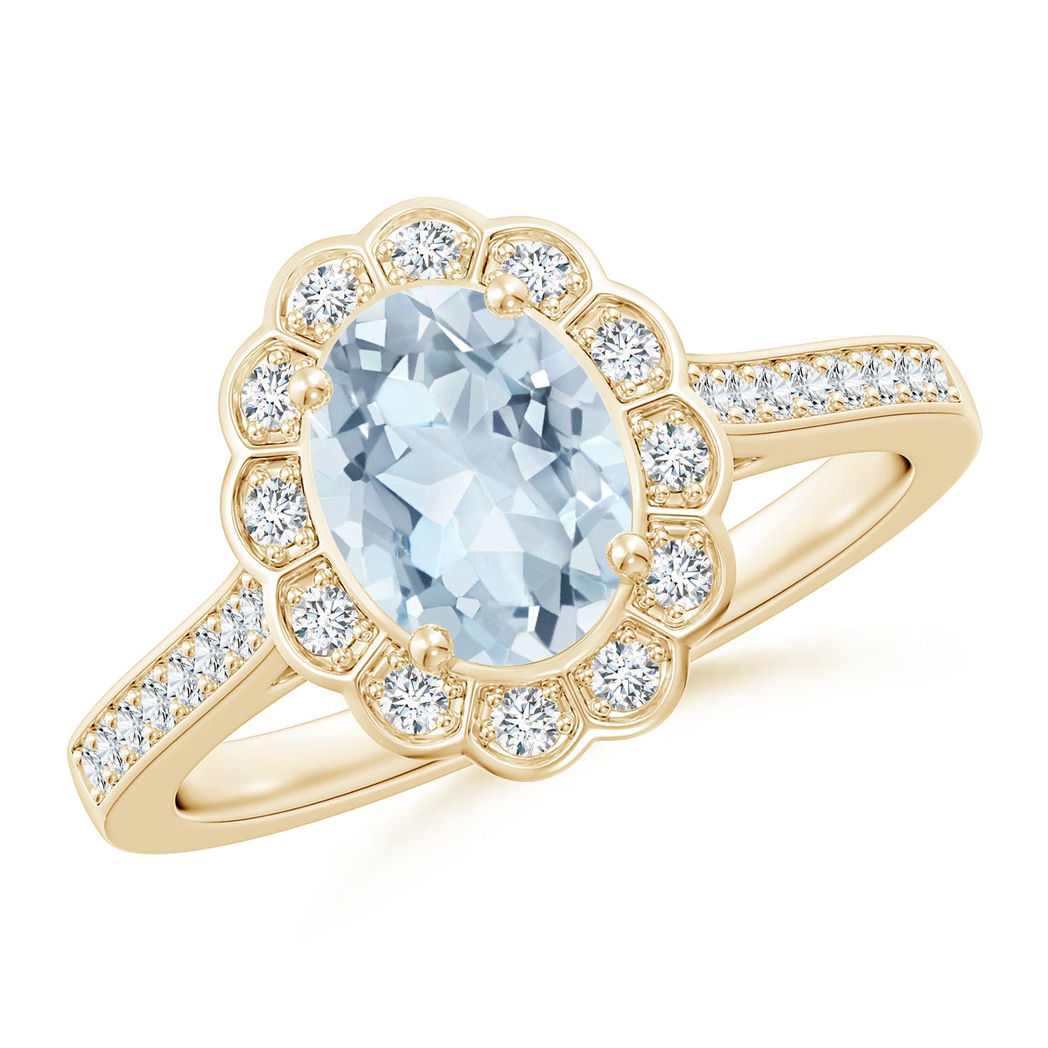 A - Aquamarine / 1.22 CT / 14 KT Yellow Gold