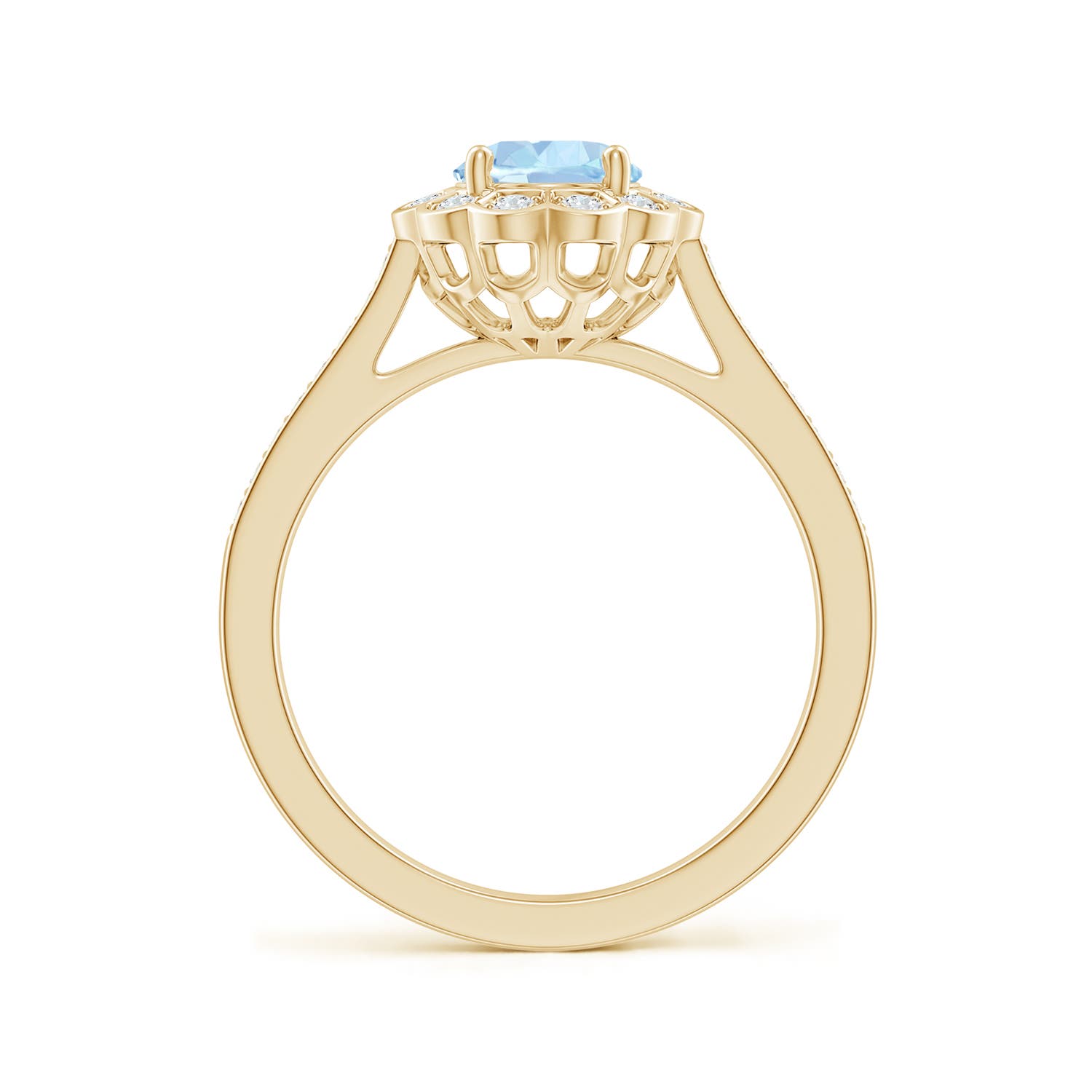 AA - Aquamarine / 1.22 CT / 14 KT Yellow Gold