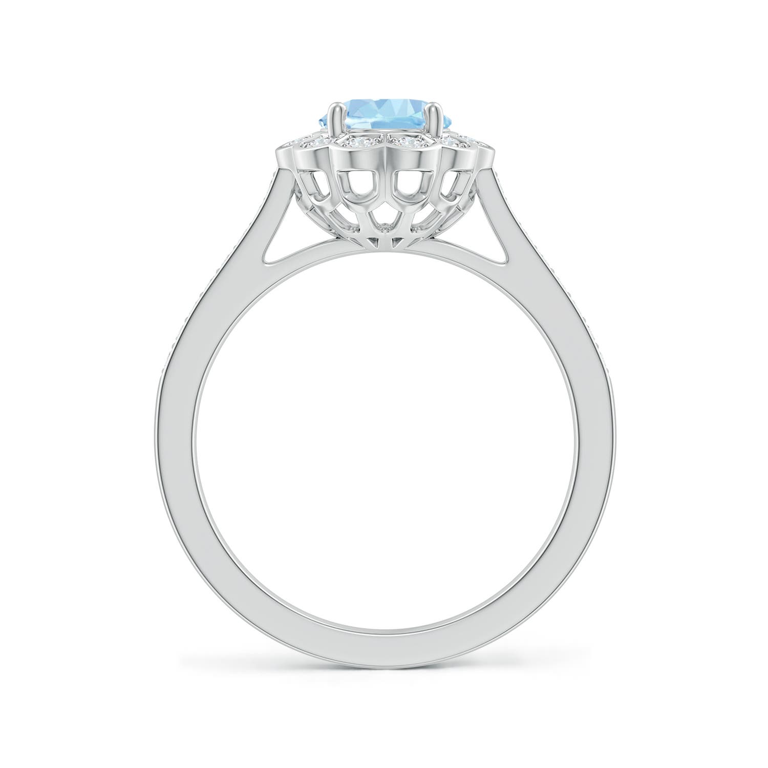 AAA - Aquamarine / 1.22 CT / 14 KT White Gold