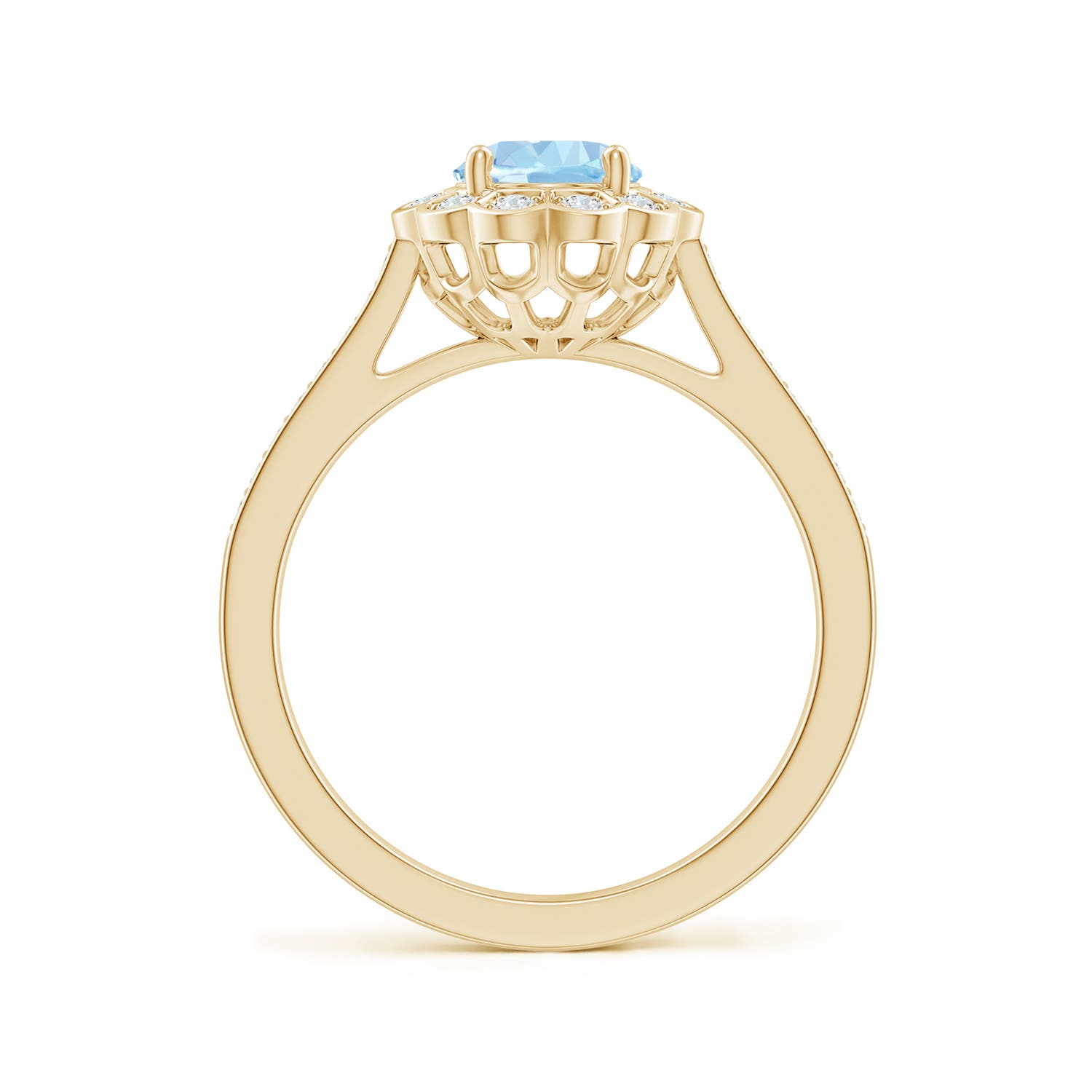 AAA - Aquamarine / 1.22 CT / 14 KT Yellow Gold