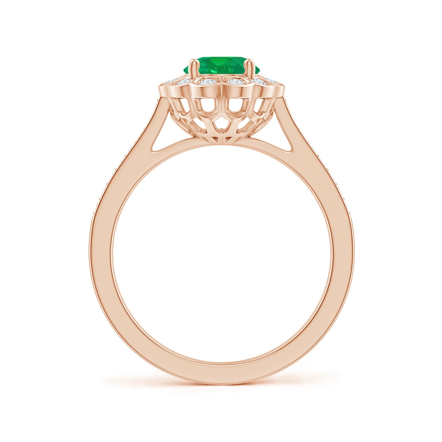 AA - Emerald / 1.32 CT / 14 KT Rose Gold