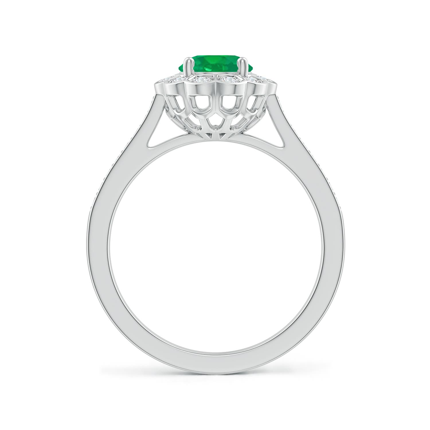 AA - Emerald / 1.32 CT / 14 KT White Gold