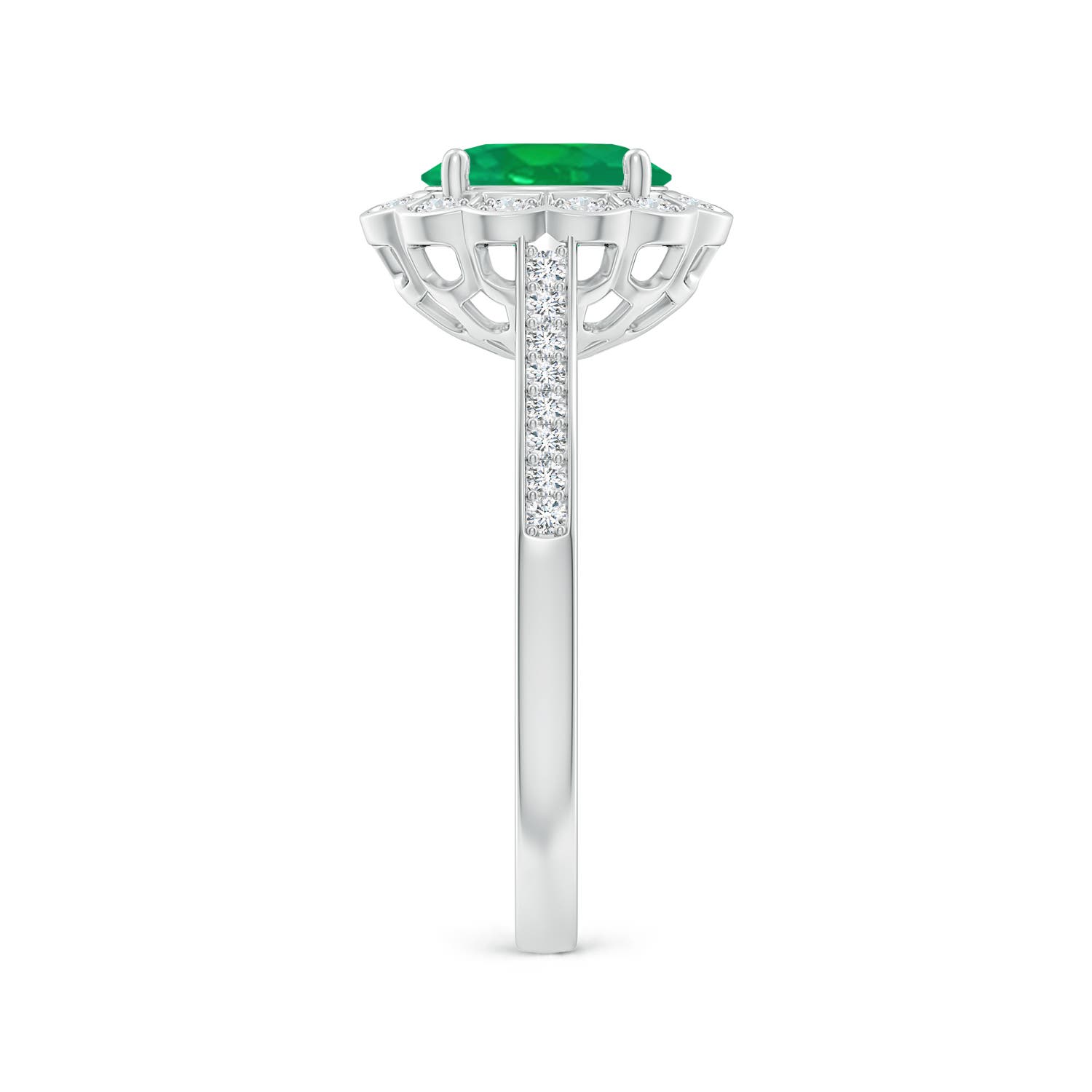 AA - Emerald / 1.32 CT / 14 KT White Gold