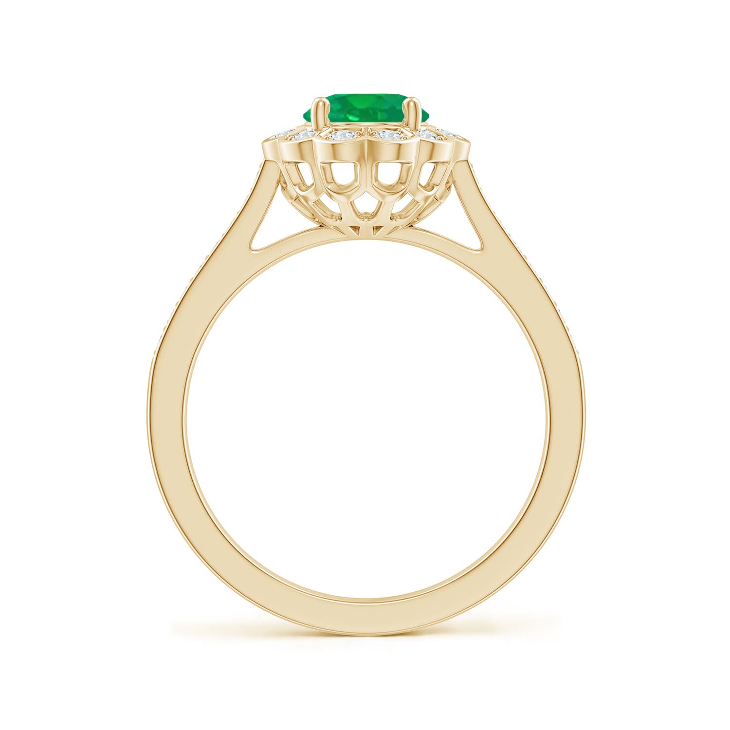 AA - Emerald / 1.32 CT / 14 KT Yellow Gold