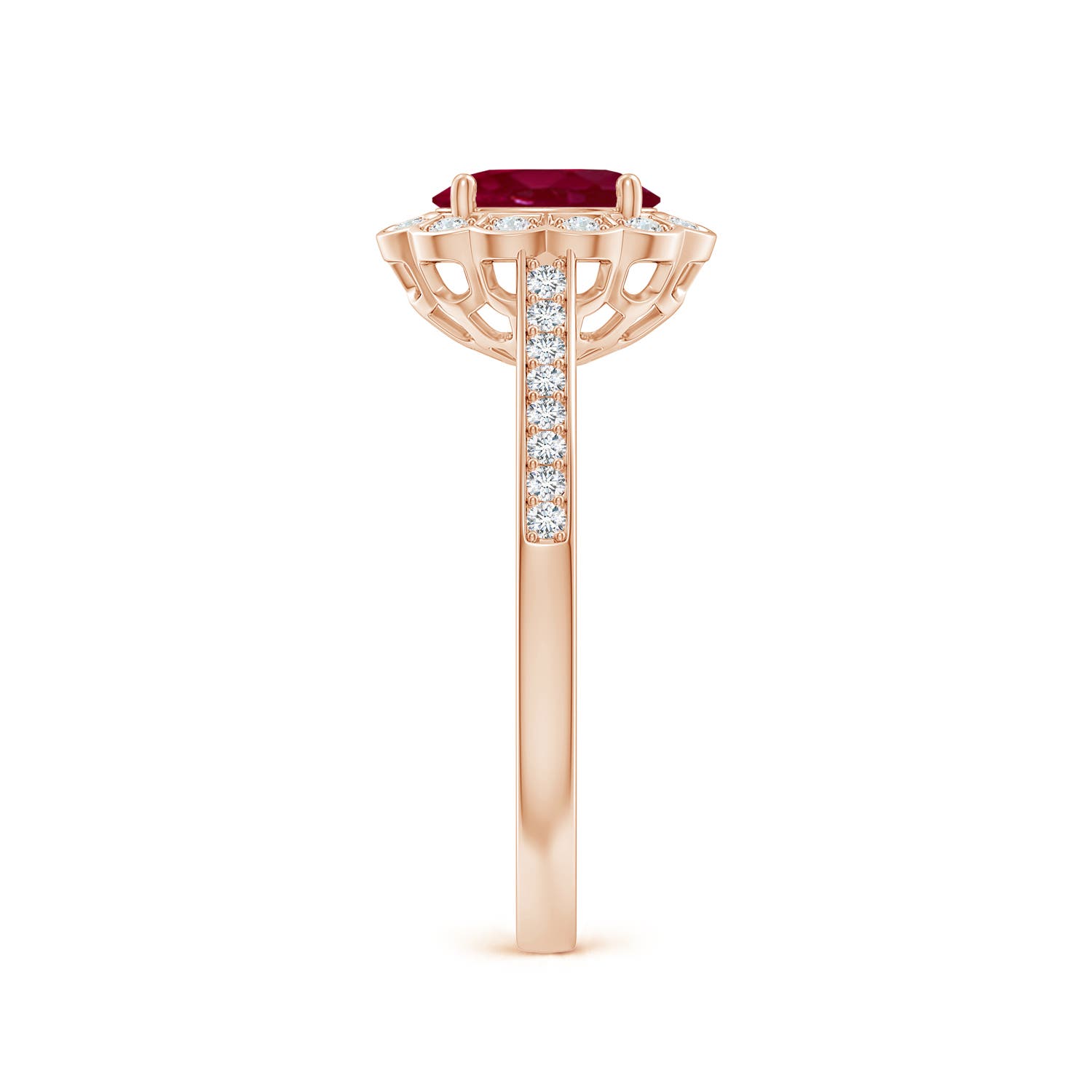 A - Ruby / 1.2 CT / 14 KT Rose Gold