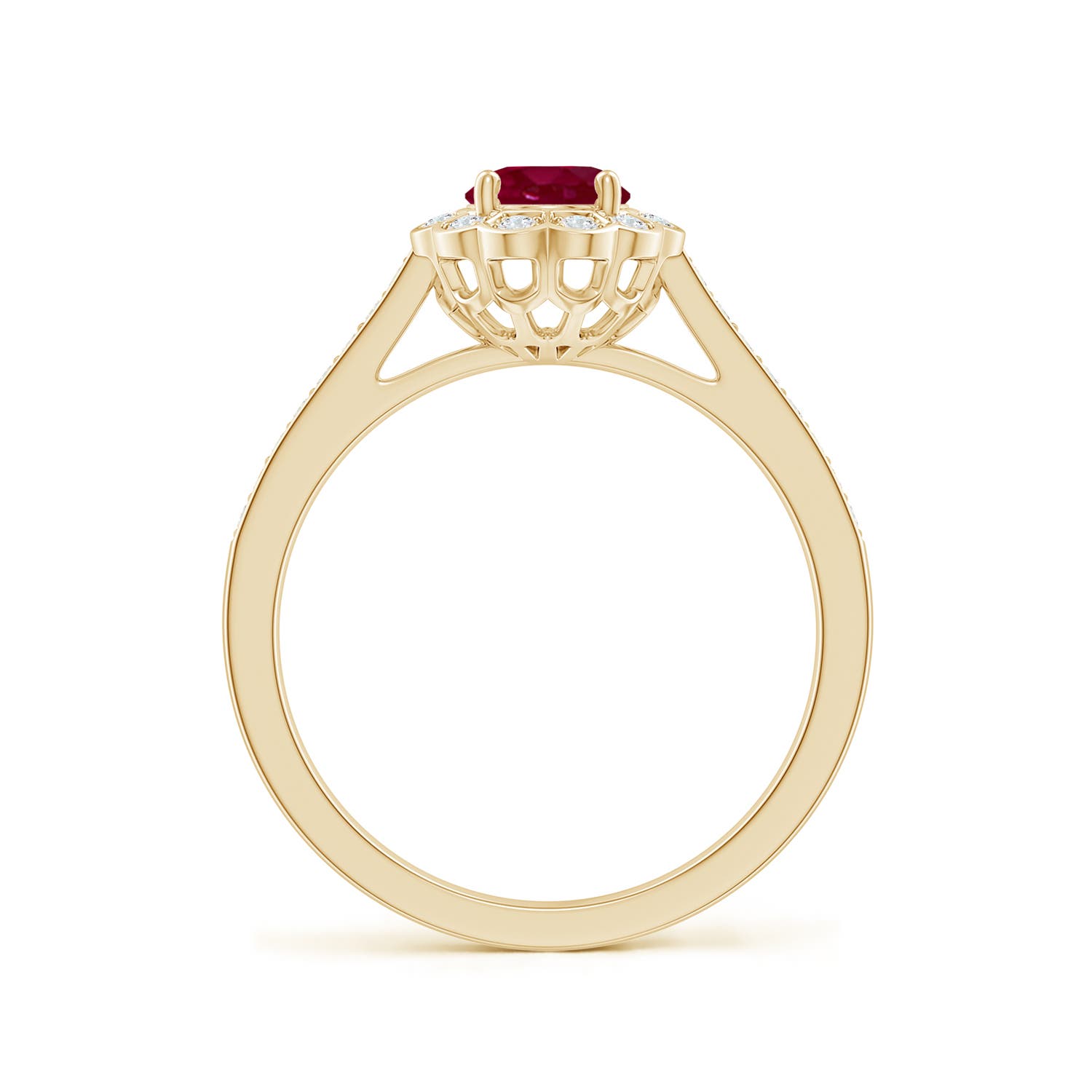 A - Ruby / 1.2 CT / 14 KT Yellow Gold