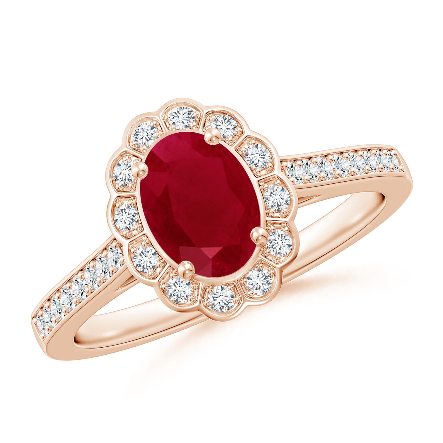 AA - Ruby / 1.2 CT / 14 KT Rose Gold