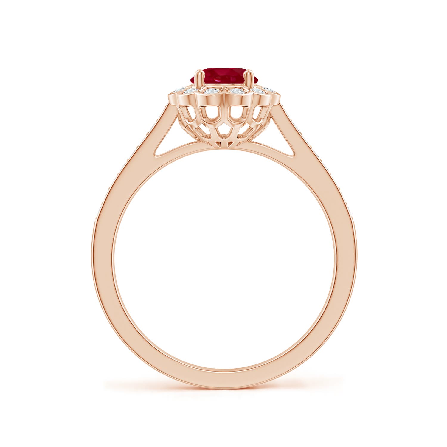 AA - Ruby / 1.2 CT / 14 KT Rose Gold