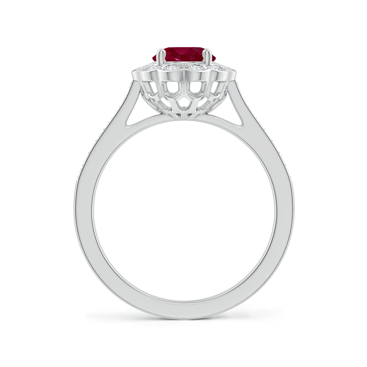 A - Ruby / 1.47 CT / 14 KT White Gold