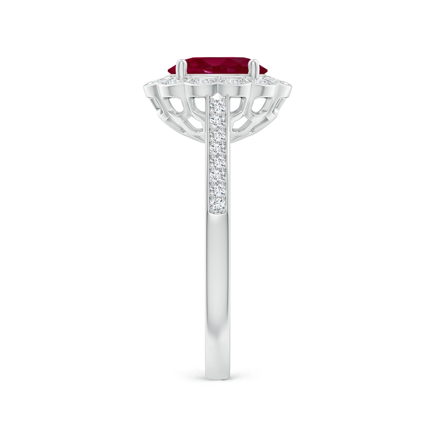 A - Ruby / 1.47 CT / 14 KT White Gold