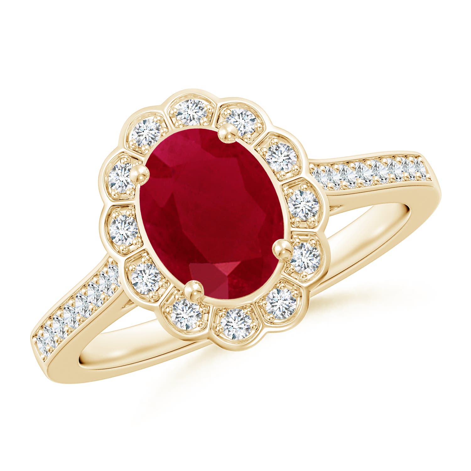 AA - Ruby / 1.47 CT / 14 KT Yellow Gold