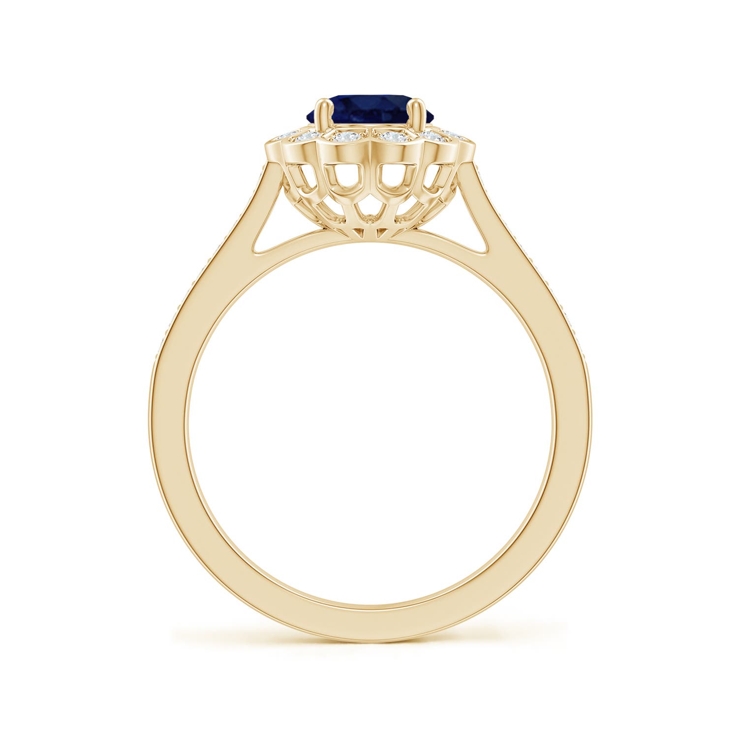 A - Blue Sapphire / 1.77 CT / 14 KT Yellow Gold