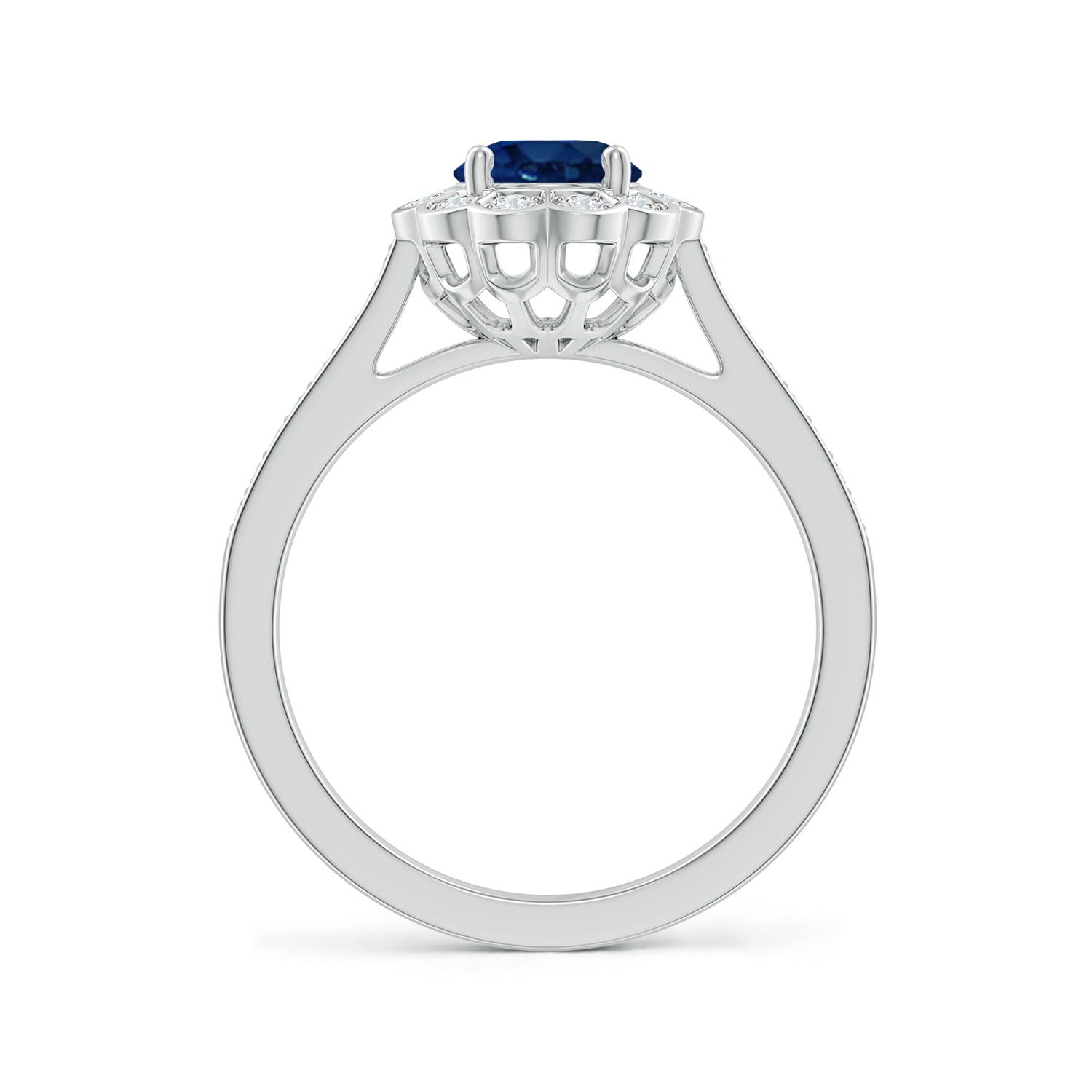 AA - Blue Sapphire / 1.77 CT / 14 KT White Gold