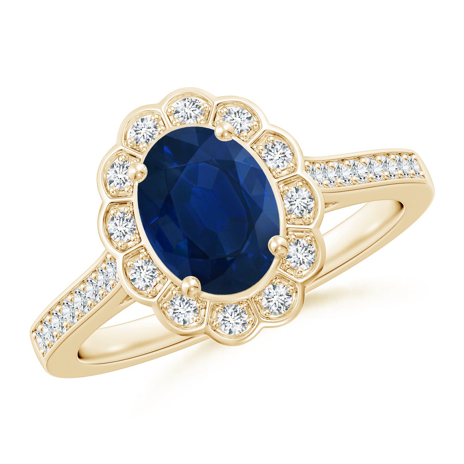 AA - Blue Sapphire / 1.77 CT / 14 KT Yellow Gold