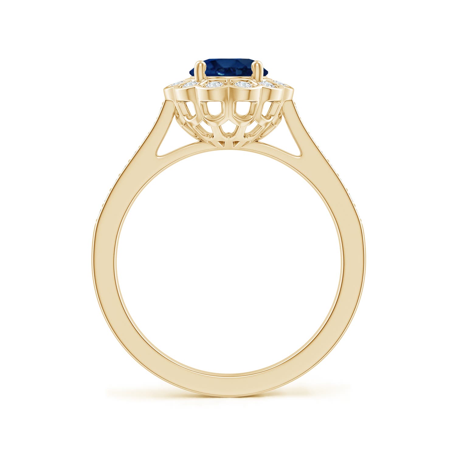 AA - Blue Sapphire / 1.77 CT / 14 KT Yellow Gold