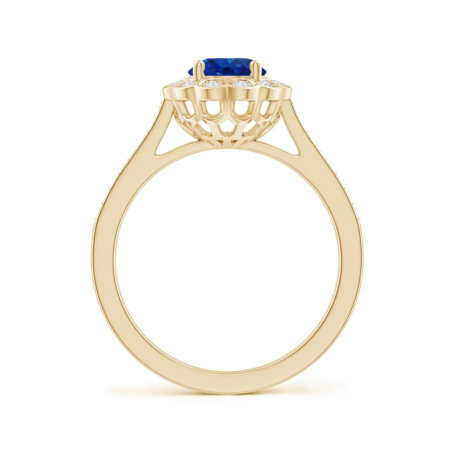 AAA - Blue Sapphire / 1.77 CT / 14 KT Yellow Gold