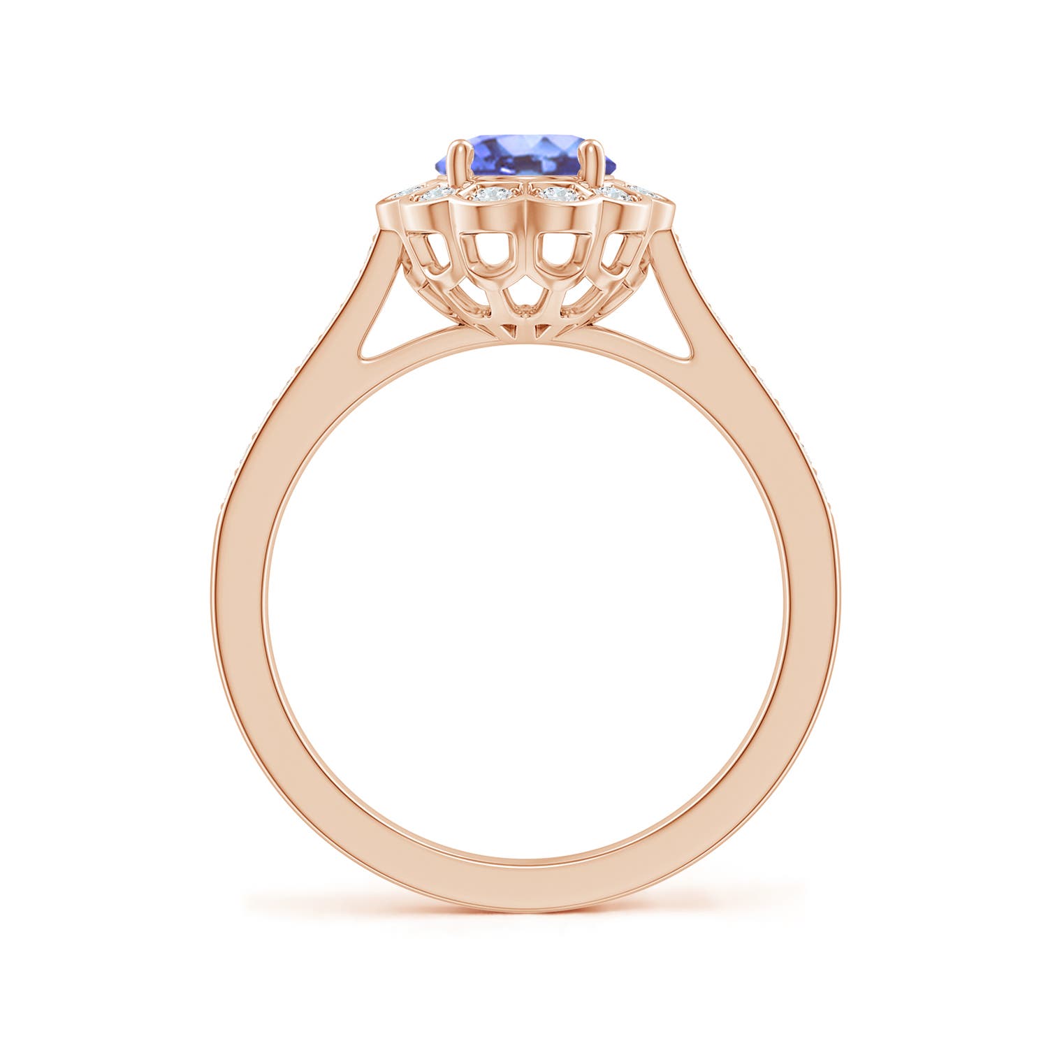 A - Tanzanite / 1.47 CT / 14 KT Rose Gold