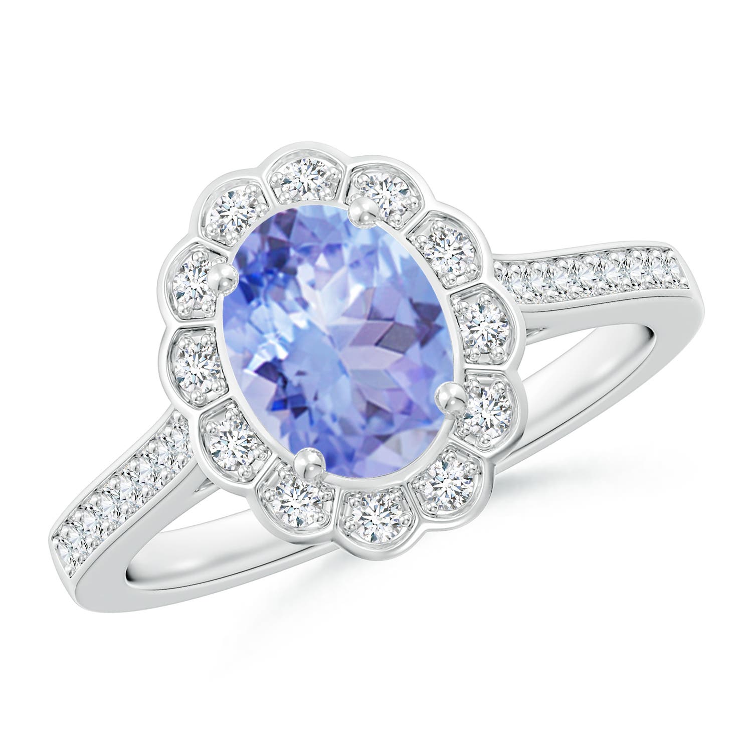 A - Tanzanite / 1.47 CT / 14 KT White Gold