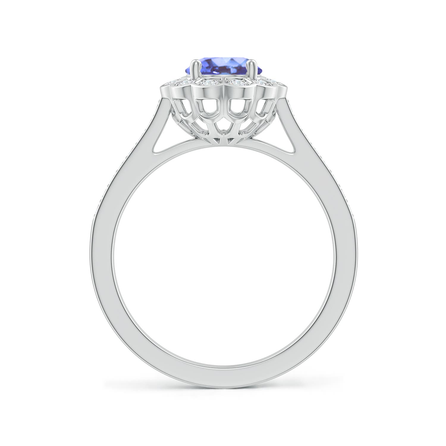 A - Tanzanite / 1.47 CT / 14 KT White Gold