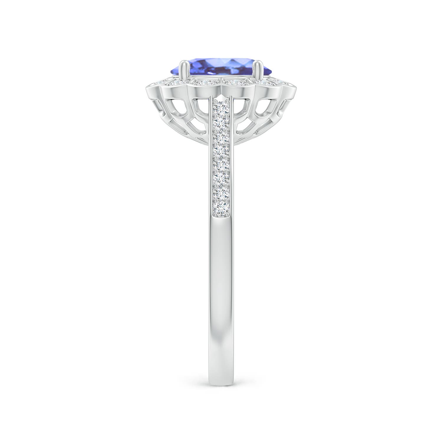 A - Tanzanite / 1.47 CT / 14 KT White Gold