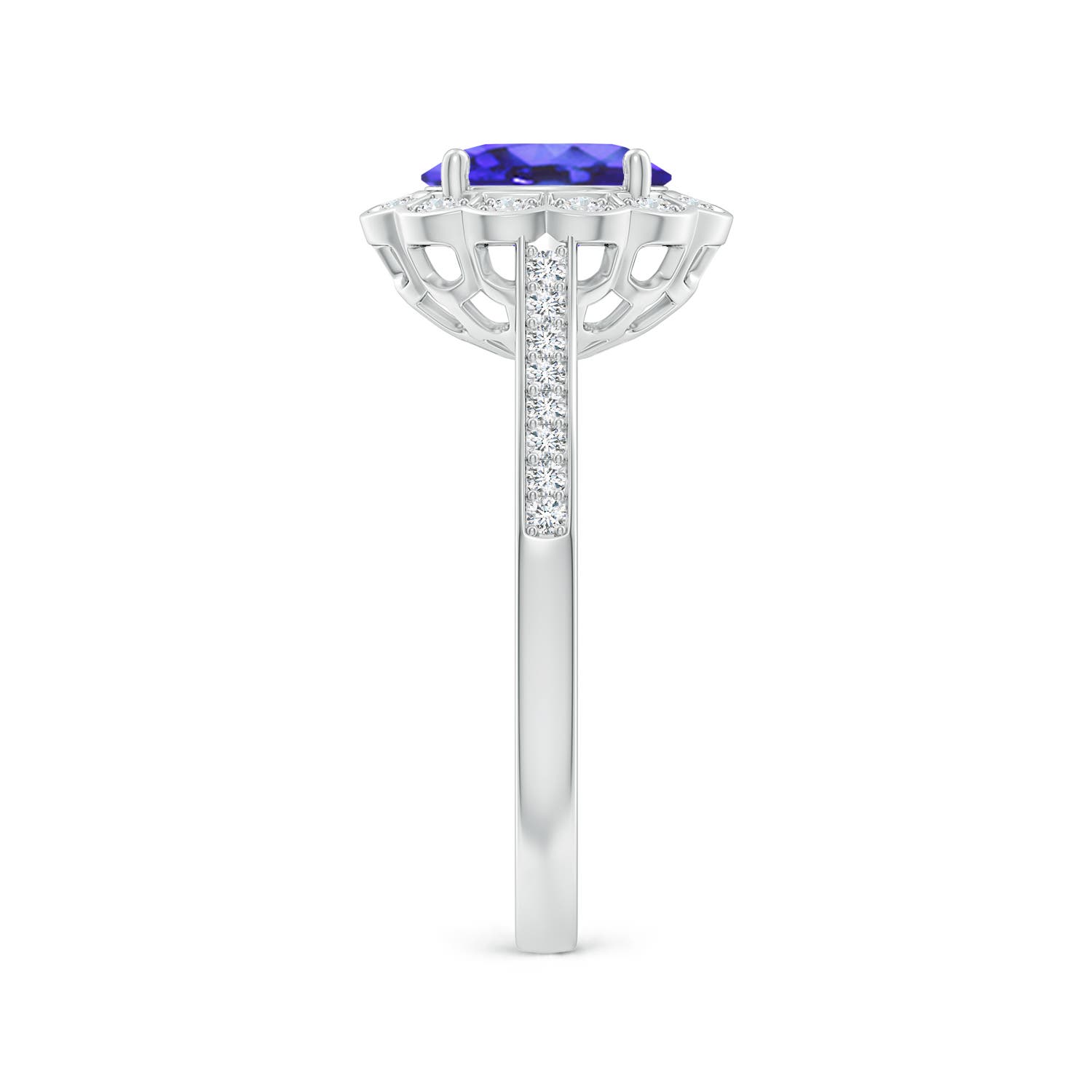 AA - Tanzanite / 1.47 CT / 14 KT White Gold