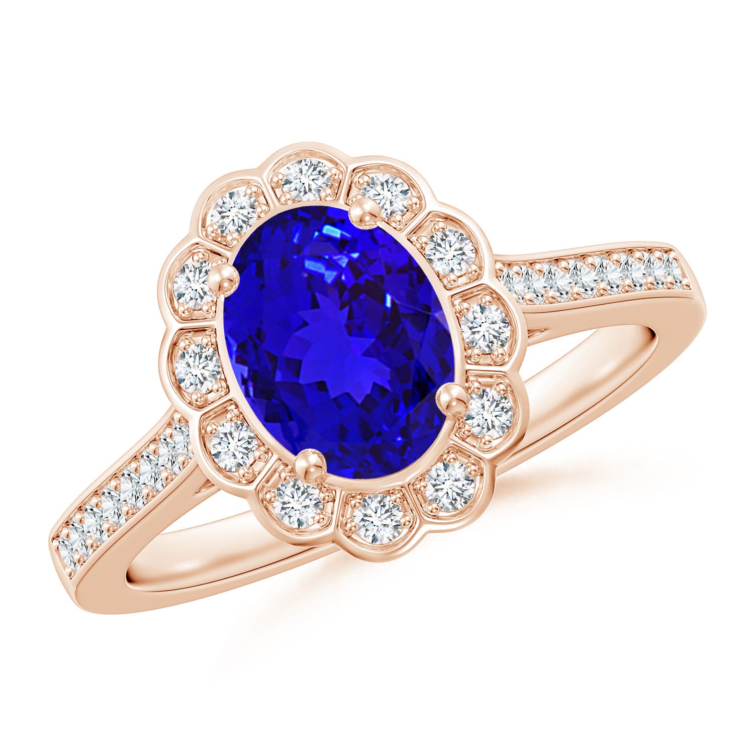 AAAA - Tanzanite / 1.47 CT / 14 KT Rose Gold