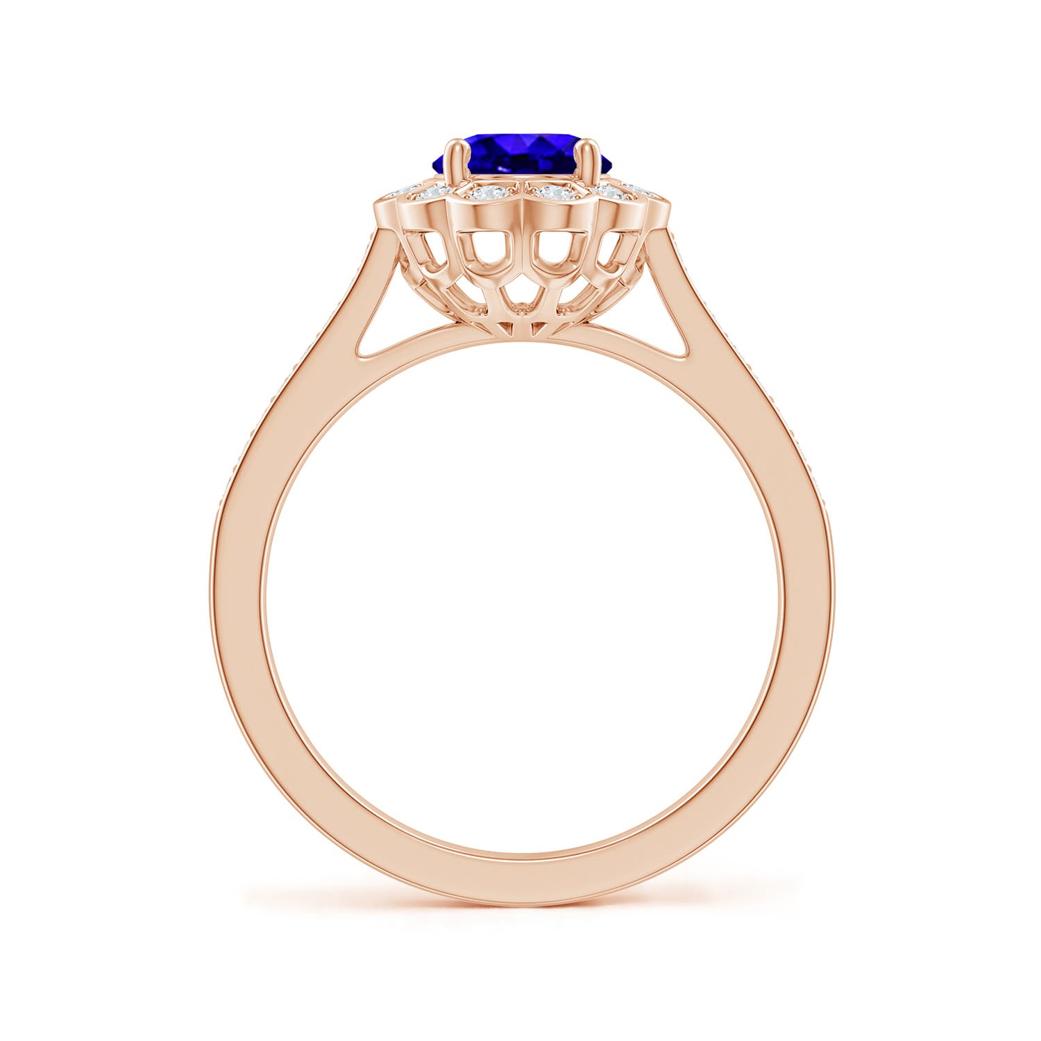 AAAA - Tanzanite / 1.47 CT / 14 KT Rose Gold