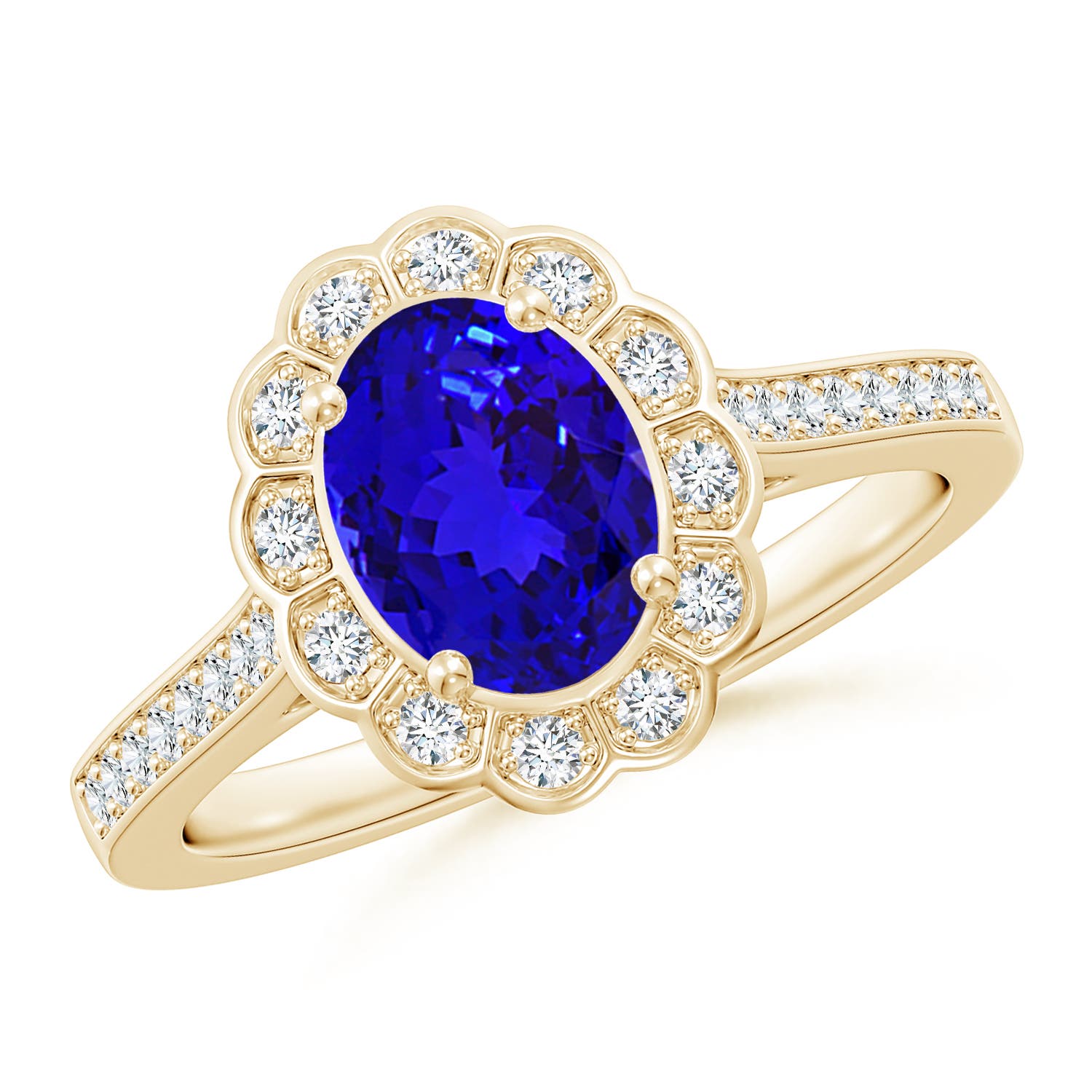 AAAA - Tanzanite / 1.47 CT / 14 KT Yellow Gold