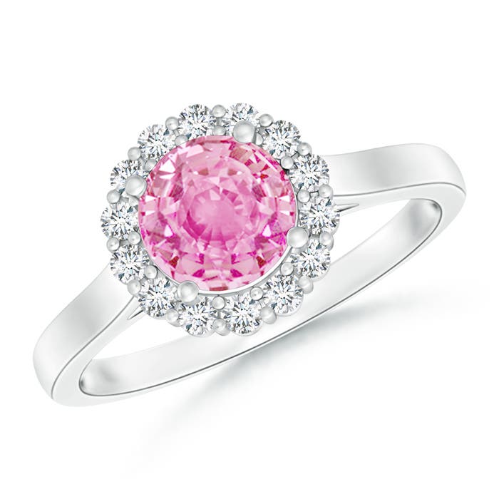 A - Pink Sapphire / 1.48 CT / 14 KT White Gold