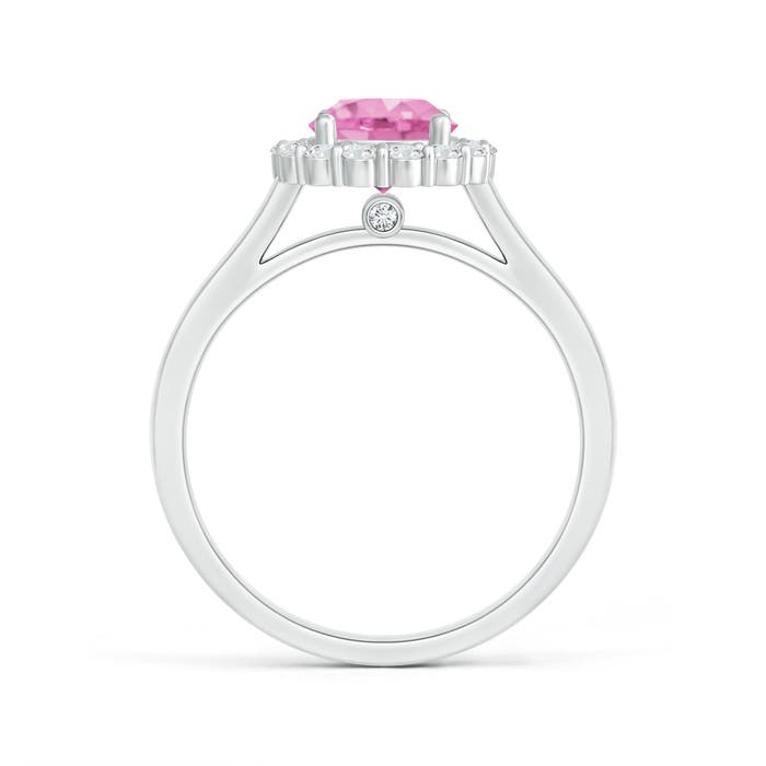 A - Pink Sapphire / 1.48 CT / 14 KT White Gold