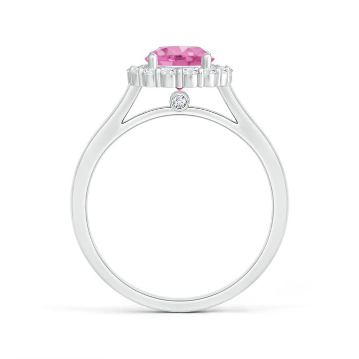 AA - Pink Sapphire / 1.48 CT / 14 KT White Gold