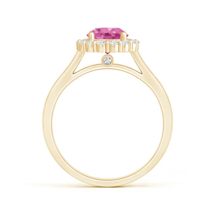 AAA - Pink Sapphire / 1.48 CT / 14 KT Yellow Gold