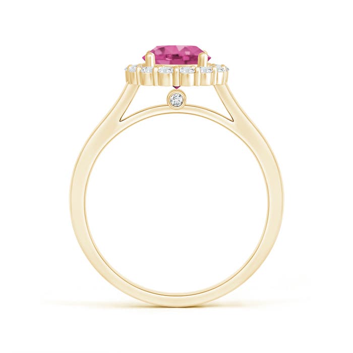 AAAA - Pink Sapphire / 1.48 CT / 14 KT Yellow Gold