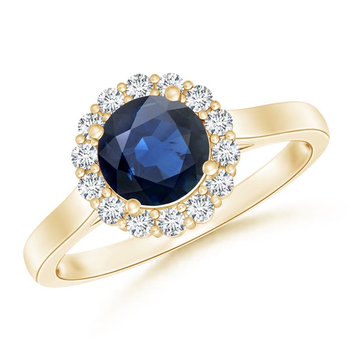 AA - Blue Sapphire / 1.43 CT / 14 KT Yellow Gold