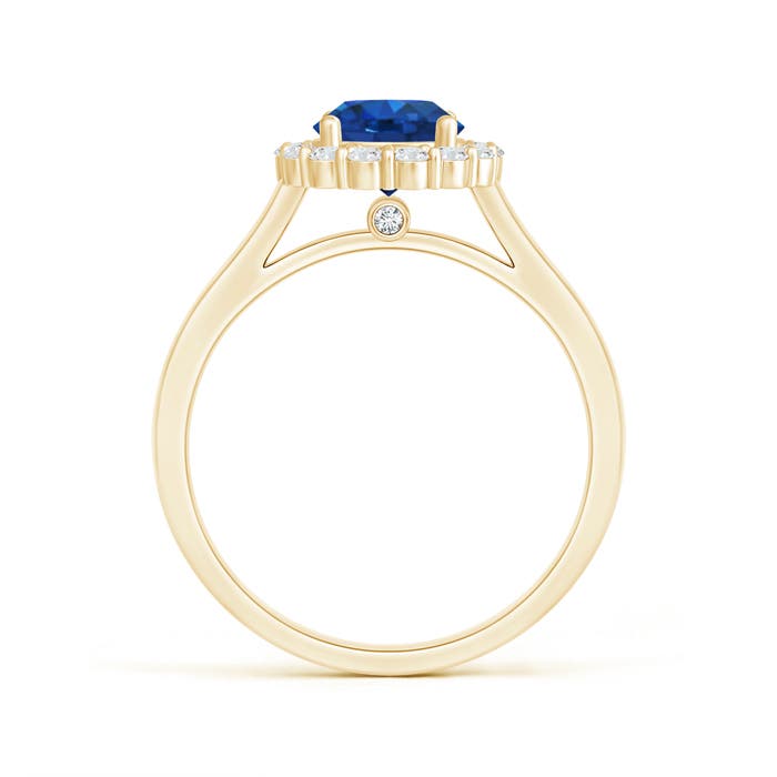 AAA - Blue Sapphire / 1.43 CT / 14 KT Yellow Gold