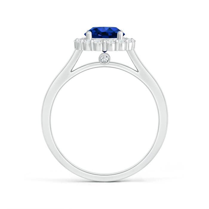 AAAA - Blue Sapphire / 1.43 CT / 14 KT White Gold