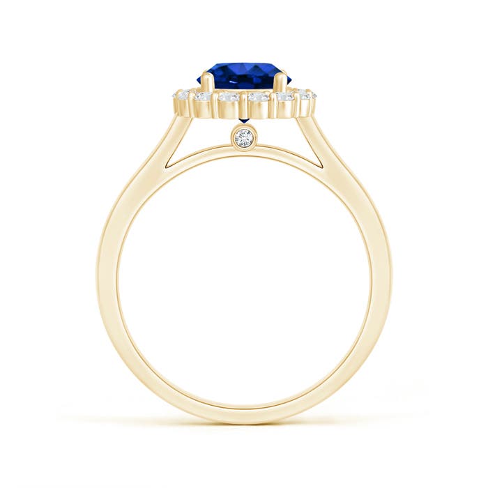 AAAA - Blue Sapphire / 1.43 CT / 14 KT Yellow Gold