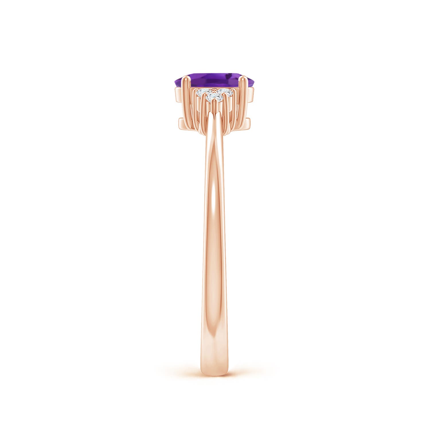 AAA - Amethyst / 0.46 CT / 14 KT Rose Gold