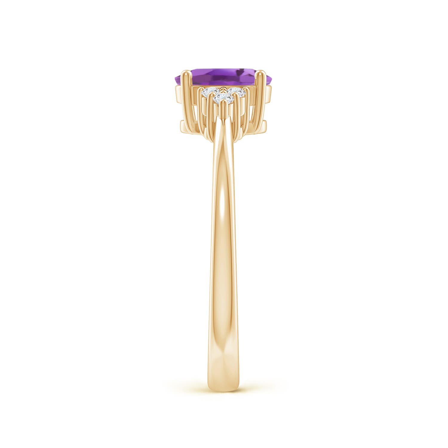 A - Amethyst / 0.78 CT / 14 KT Yellow Gold