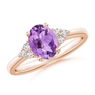 Oval A Amethyst