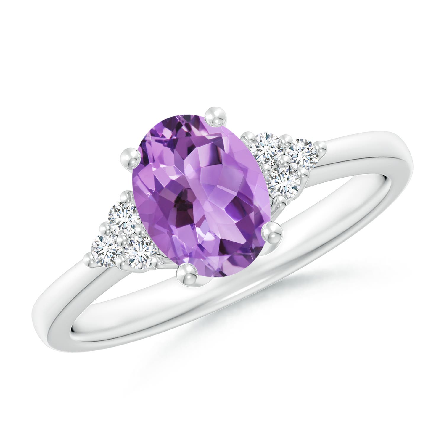 A - Amethyst / 1.26 CT / 14 KT White Gold