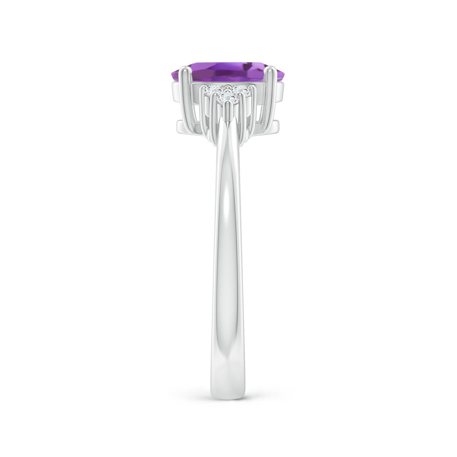 A - Amethyst / 1.26 CT / 14 KT White Gold