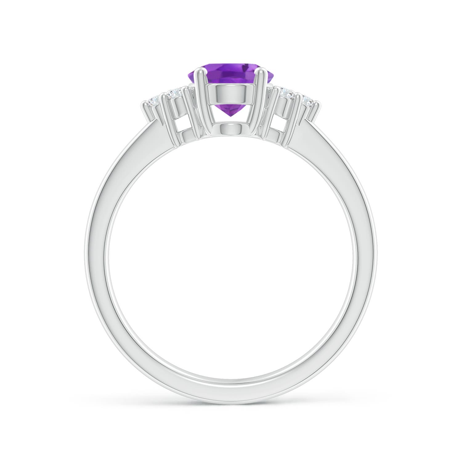 AA - Amethyst / 1.26 CT / 14 KT White Gold