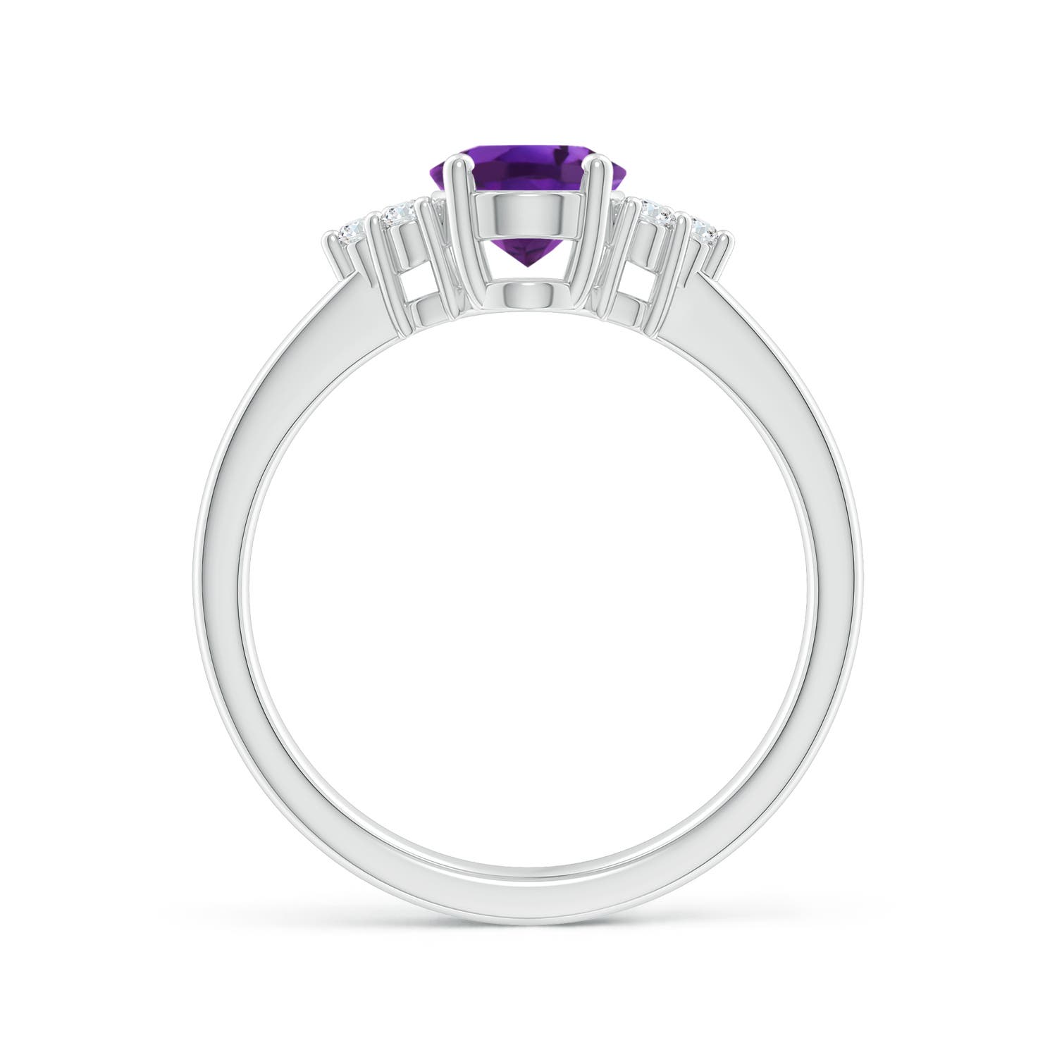 AAAA - Amethyst / 1.26 CT / 14 KT White Gold