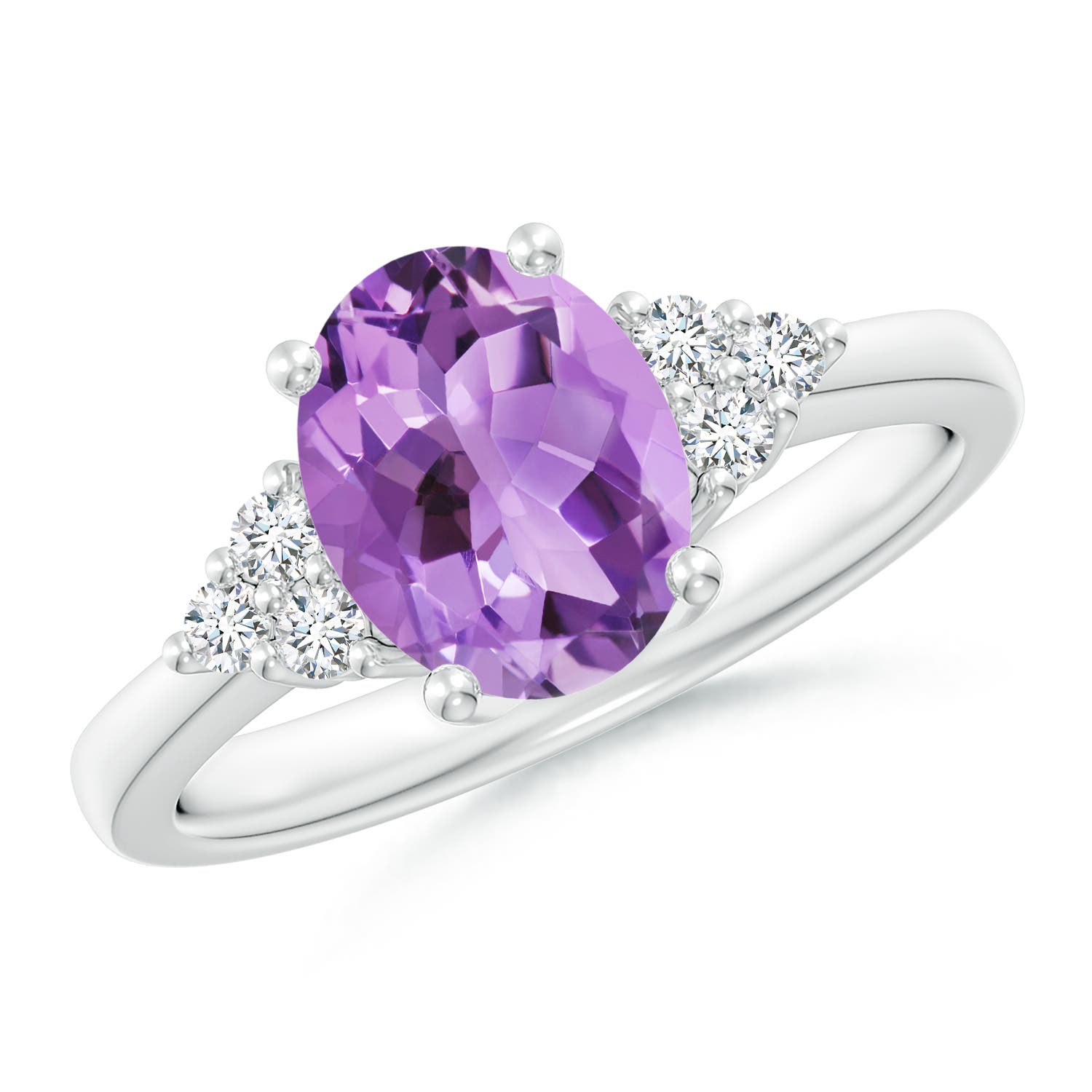 A - Amethyst / 1.75 CT / 14 KT White Gold