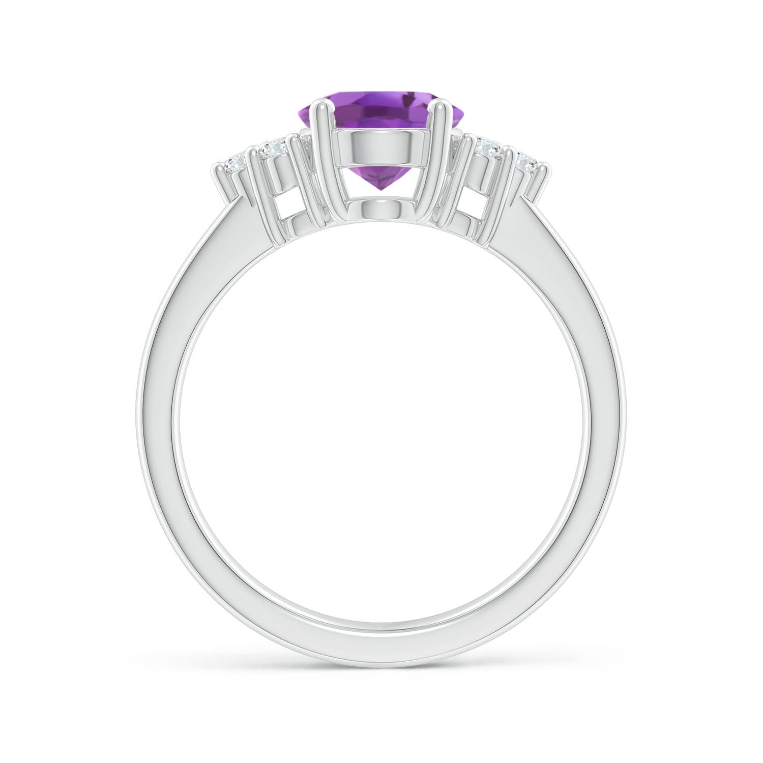 A - Amethyst / 1.75 CT / 14 KT White Gold