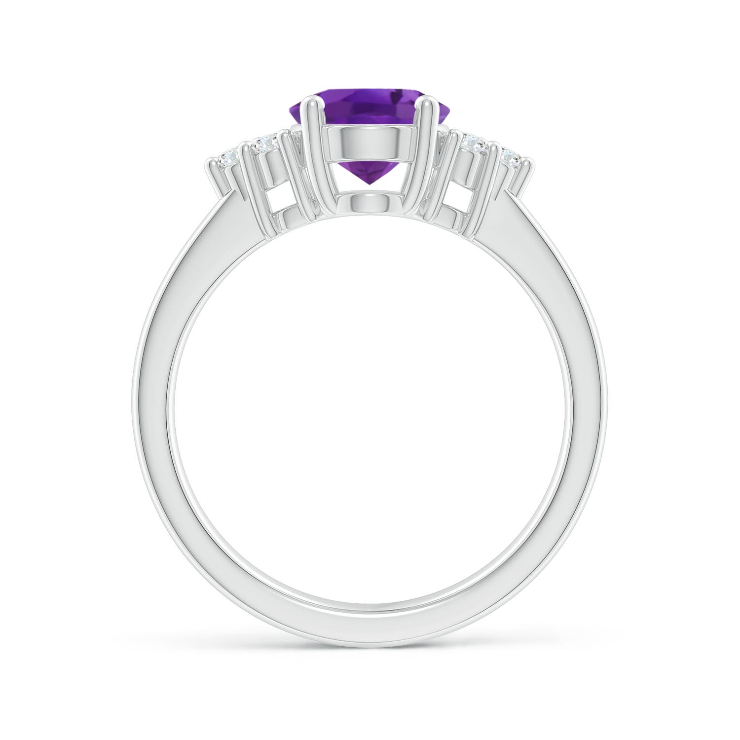 AAA - Amethyst / 1.75 CT / 14 KT White Gold