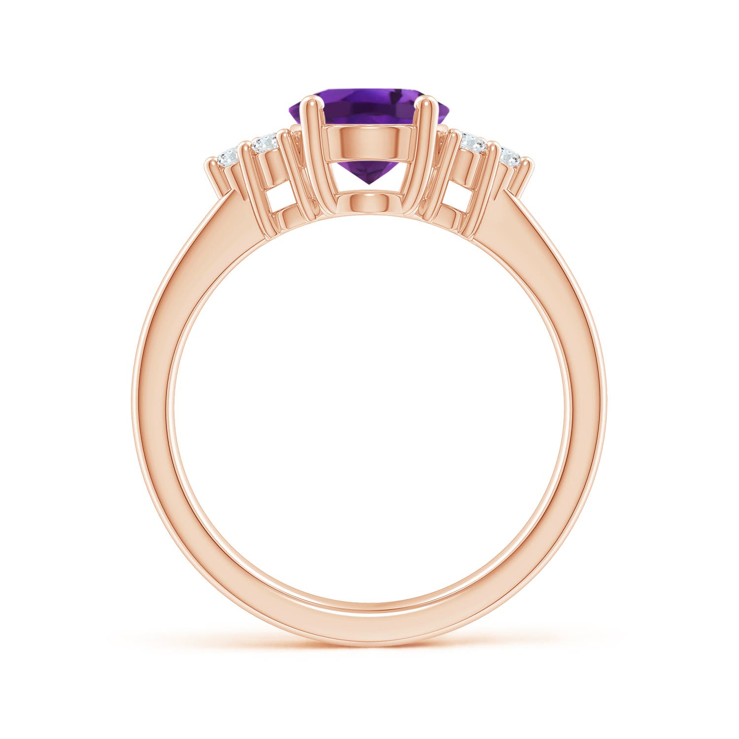 AAAA - Amethyst / 1.75 CT / 14 KT Rose Gold