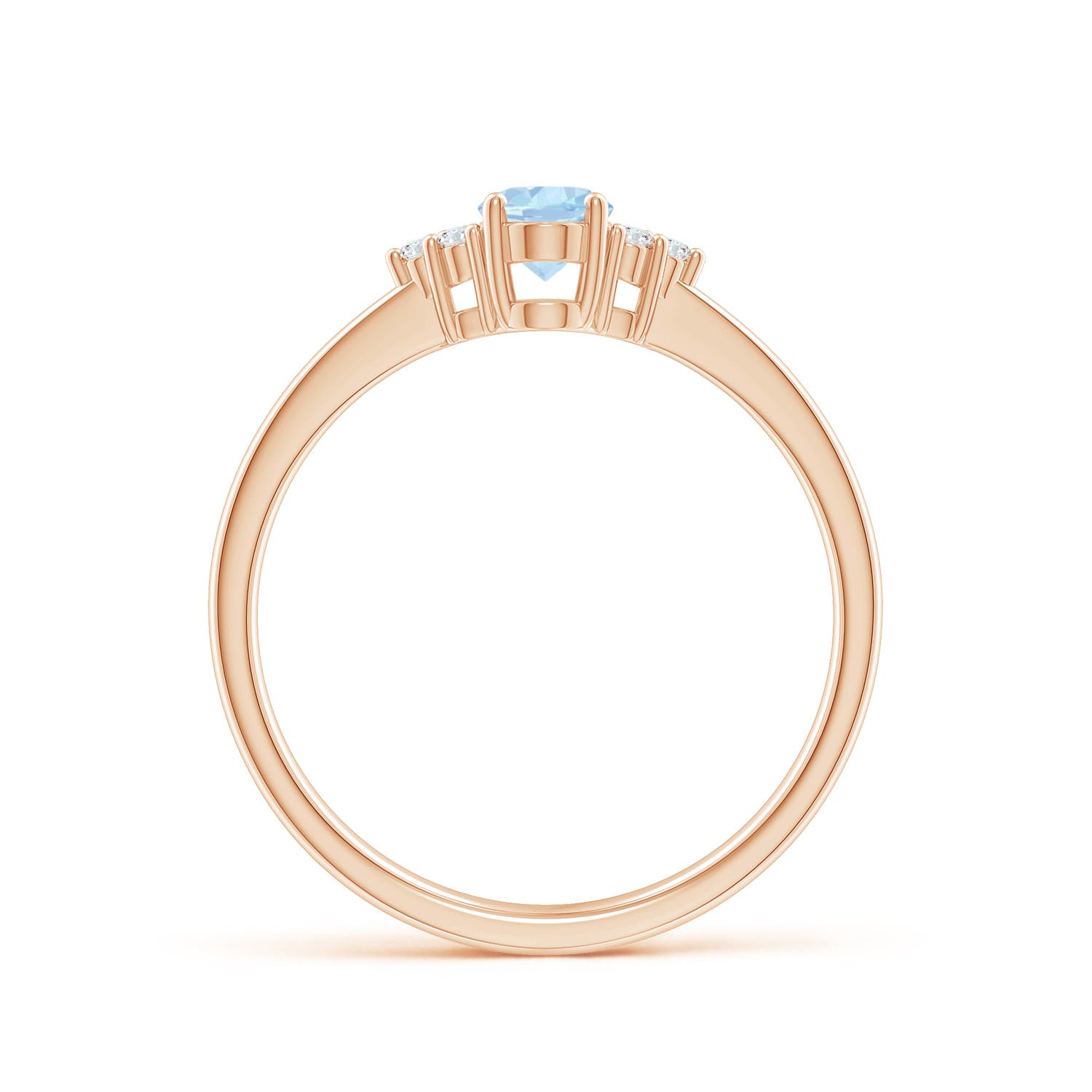 AA - Aquamarine / 0.46 CT / 14 KT Rose Gold