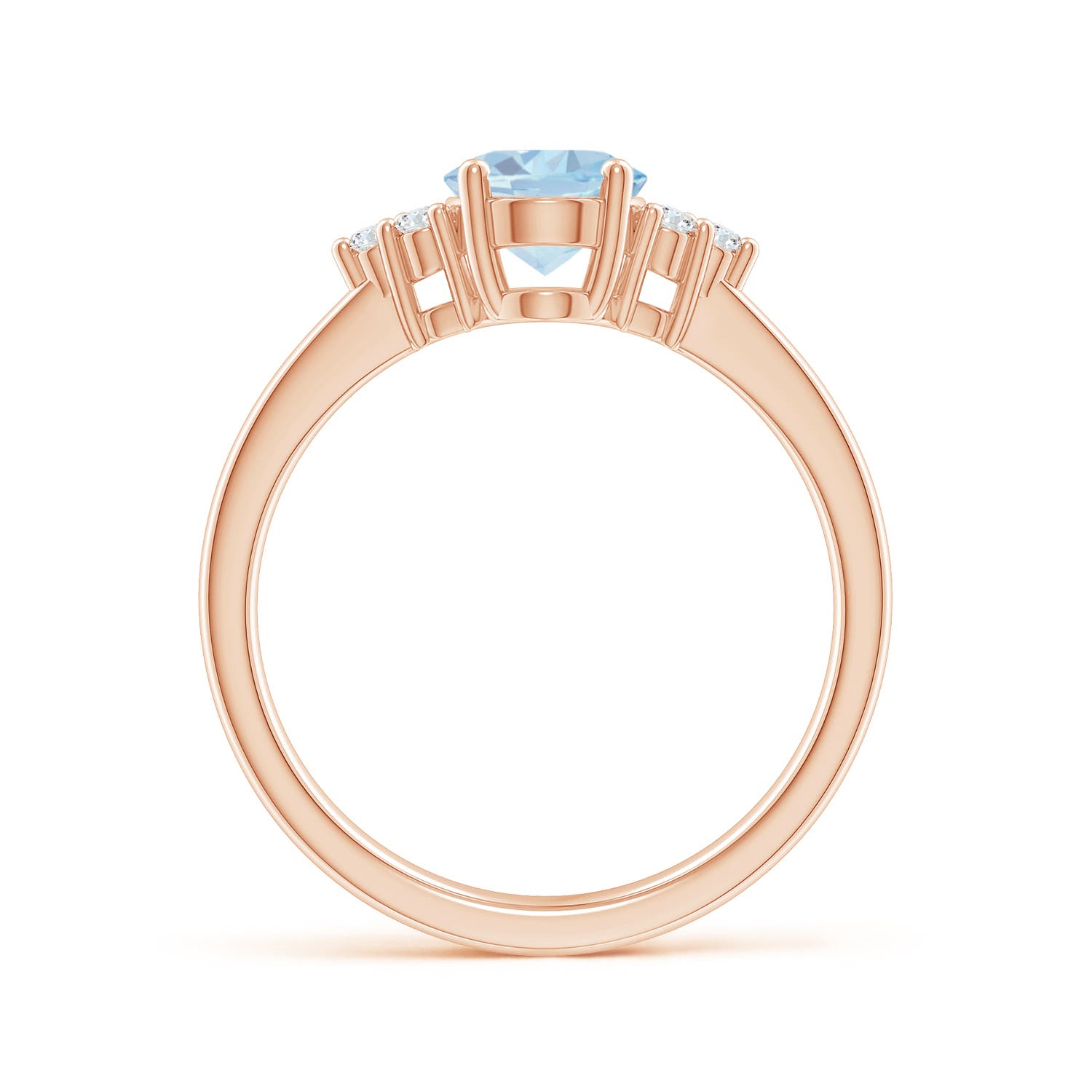 A - Aquamarine / 1.11 CT / 14 KT Rose Gold